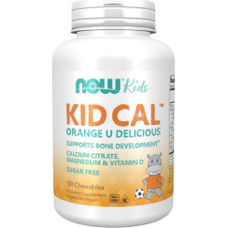 NOW Kid Cal 100 ChewTabs. / Orange