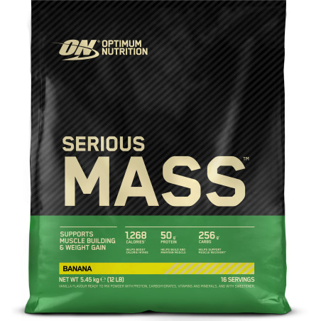 OPTIMUM NUTRITION Serious Mass 12 lbs. / Banana / 5.45g.