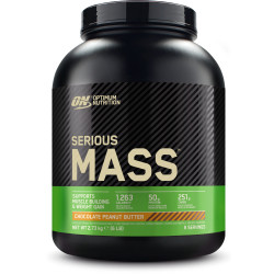 OPTIMUM NUTRITION Serious Mass 6 lbs. / Chocolate and Peanut / 2.724g.