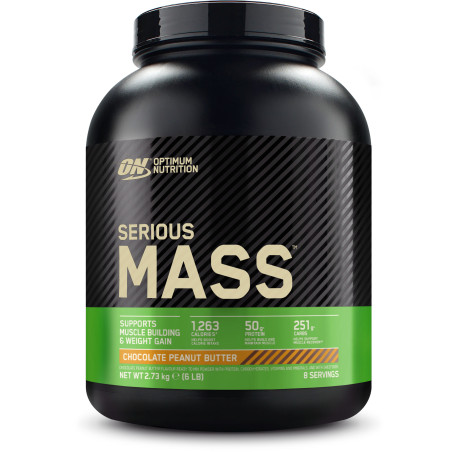 OPTIMUM NUTRITION Serious Mass 6 lbs. / Chocolate and Peanut / 2.724g.