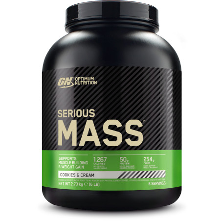 OPTIMUM NUTRITION Serious Mass 6 lbs. / Cookies and Cream / 2.724g.