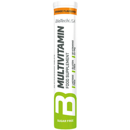 BIOTECH USA Multivitamin / 20 Effervescent Tabs / Orange