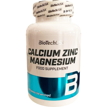 BIOTECH USA Calcium Zinc Magnesium 100 Tabs.