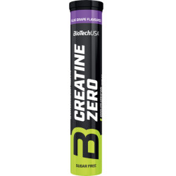 BIOTECH USA Creatine Zero Effervescent Tabs / 18 Tabs / Blue grape