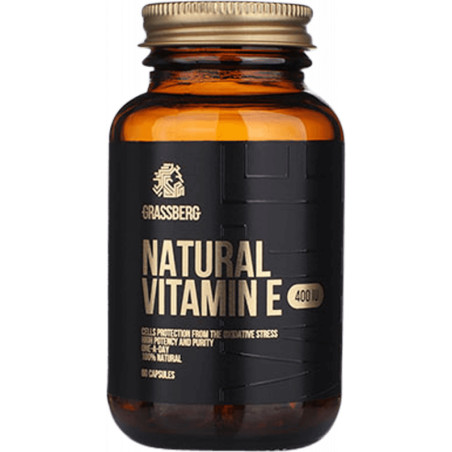 Grassberg Vitamin E 400IU Natural - Витамин E | 60 sgels
