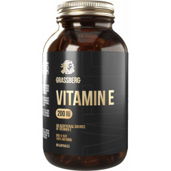 Grassberg Vitamin E 200IU - Витамин E | 60 caps