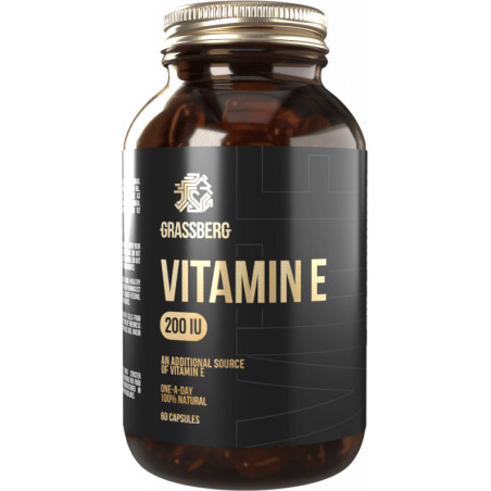 Grassberg Vitamin E 200IU - Витамин E | 60 caps