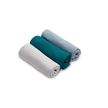 Муселинови Пелени Uniform Blue 3 Броя 60x80см
