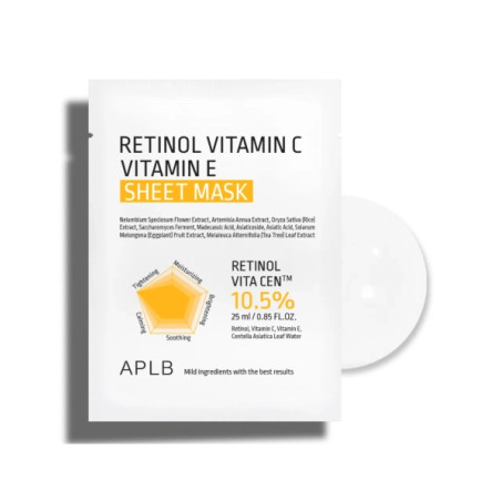 APLB Retinol Vitamin C Vitamin E Sheet Mask