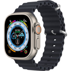 Силиконова каишка за Apple Watch 38мм, 40мм, 41мм, 42мм (2024) - Dux Ducis Silicone Bracelet Strap (OceanWave Version) (тъмносив