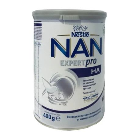 Nestle NAN H.A. Мляко на прах за кърмачета с хидролизиран протеин 0+ месеца 400г