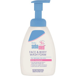SEBAMED Измивна пяна за лице и тяло с помпа, душ гел, 400мл.