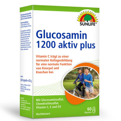 Глюкозамин (Glucosamine) 1200 mg с Хондроитин – SUNLIFE (60 капс)