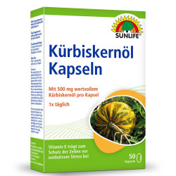 Масло от Тиквено Семе 500 mg – SUNLIFE (50 Гел капсули)