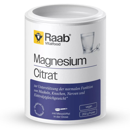 Магнезий Цитрат Прах / Magnesium Citrate – Raab Vitalfood (200 гр)