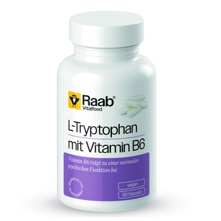 Л-Триптофан 215 mg с Витамин Б6 – Raab Vitalfood (90 капс)