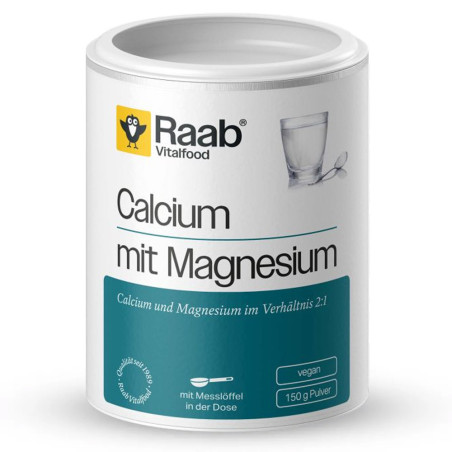 Калций с Магнезий Прах – Raab Vitalfood (150 гр)
