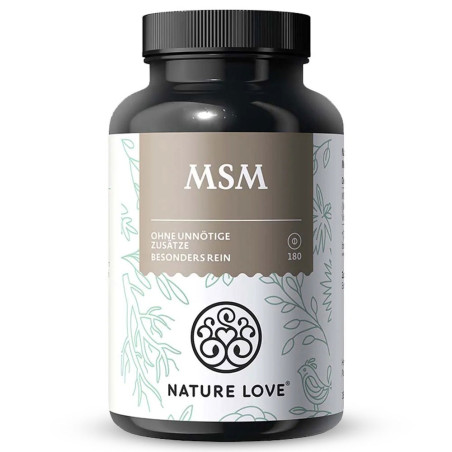 MSM (Метилсулфонилметан) 1000 mg с Витамин С – Nature Love (180 табл)