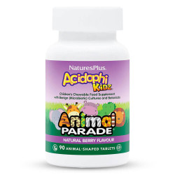 Пробиотик за Деца AcidophiKidz® – Animal Parade (Боровинка, 90 бр)