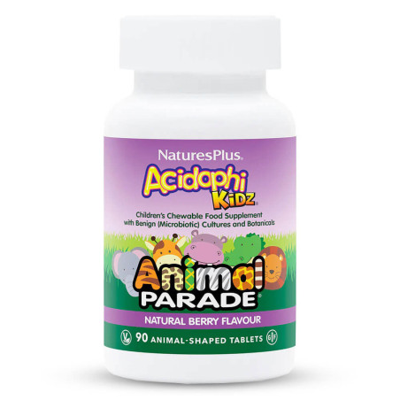Пробиотик за Деца AcidophiKidz® – Animal Parade (Боровинка, 90 бр)
