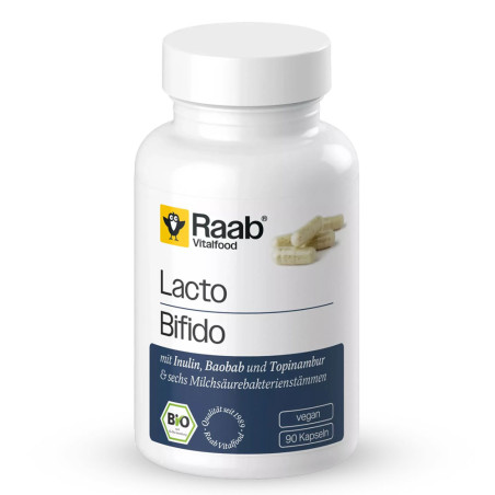Био Лакто + Бифидо Пробиотик с Инулин – Raab Vitalfood (90 капс)