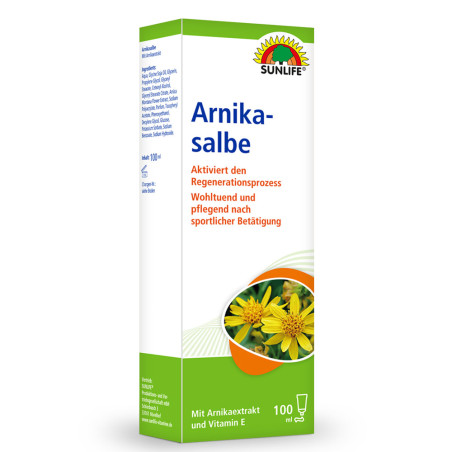 Крем с Арника за Тяло при Синини, Отоци и Травми – SUNLIFE (100 мл)