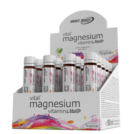 Магнезий (Magnesium) 250 mg Ампули – Best Body Nutrition (20×25 мл)