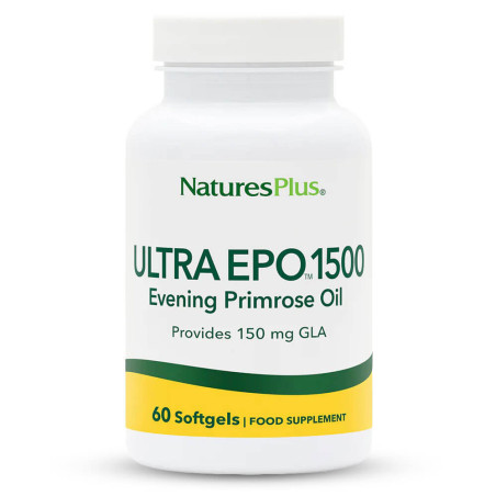Масло от Вечерна Иглика 1500 mg ULTRA EPO® – NaturesPlus (60 Гел капсули)