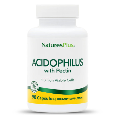 Пробиотик Ацидофилус 4 mg с Пектин – NaturesPlus (90 капс)