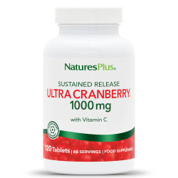 Червена Боровинка 1000 mg с Витамин С – NaturesPlus (120 табл)