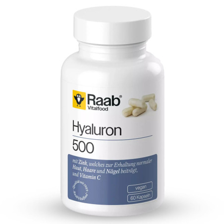 Хиалурон 250 mg с Цинк и Витамин С – Raab Vitalfood (60 капс)