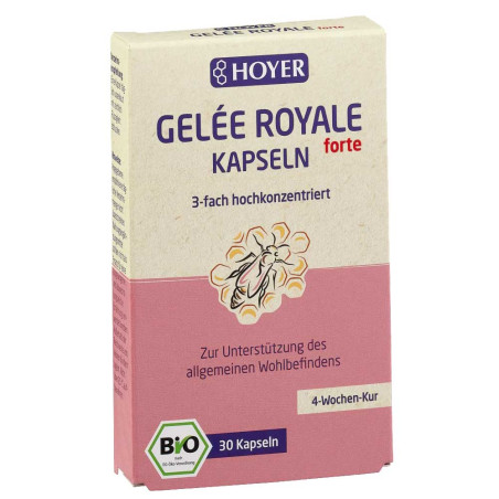 Био Пчелно Млечице 167 mg Капсули Royal Jelly Forte – HOYER (30 капс)