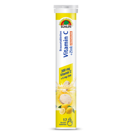 Разтворим Витамин C 300 mg + Цинк 5 mg – SUNLIFE (17 табл)
