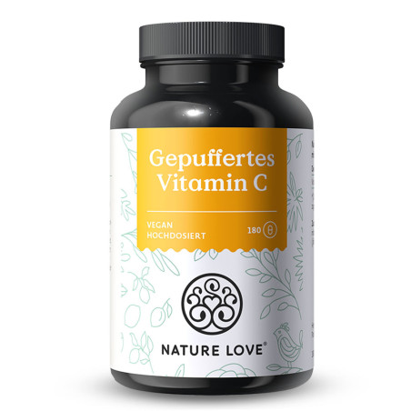 Буфериран Витамин С (Vitamin C) 500 mg – Nature Love (180 капс)