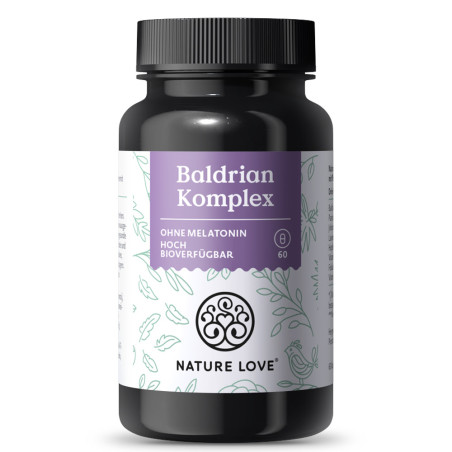 Валериан 125 mg с Витамин Б6 и Б12 Комплекс – Nature Love (60 капс)