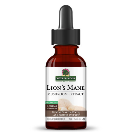 Гъба Лъвска Грива 1000 mg Течен екстракт – Nature’s Answer (30 мл)