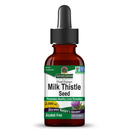 Бял Трън (Milk Thistle) 2000 mg Течен екстракт – Nature’s Answer