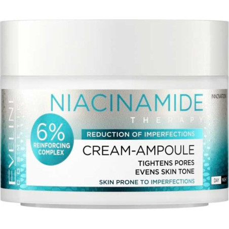 EVELINE CREAM-AMPOULE NIACINAMIDE ДН/НЩ КРЕМ ЗА ЛИЦЕ - РЕДУЦИРАНЕ НА НЕСЪВЪРШЕНСТВАТА 50МЛ