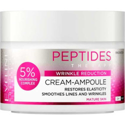 EVELINE CREAM-AMPOULE PEPTIDES ДН/НЩ КРЕМ ЗА ЛИЦЕ - РЕДУЦИРАНЕ НА БРЪЧКИТЕ 50МЛ