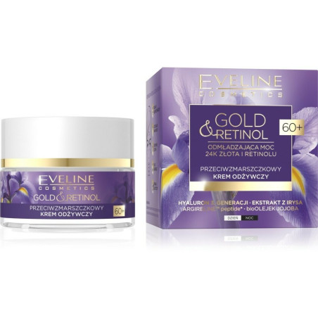 EVELINE GOLD&RETINOL ПОДХРАНВАЩ ДН/НЩ КРЕМ ПРОТИВ БРЪЧКИ,60+, 50 МЛ