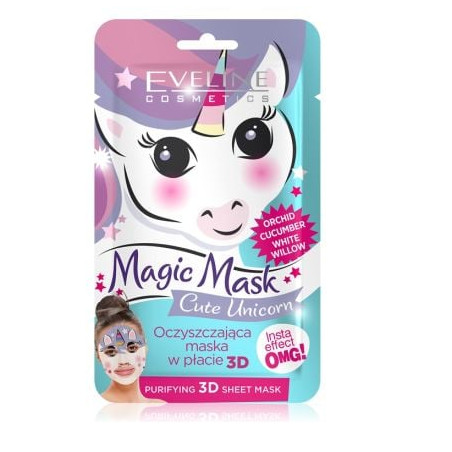 EVELINE MAGIC MASK CUTE UNICORN ПРЕЧИСТВАЩА 3D SHEET МАСКА ЗА ЛИЦЕ
