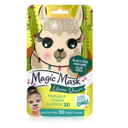 EVELINE MAGIC MASK LAMA QUEEN МАТИРАЩА 3D SHEET МАСКА ЗА ЛИЦЕ