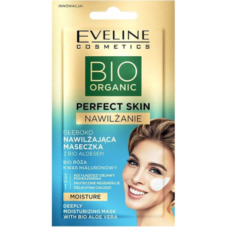 EVELINE PERFECT SKIN ХИДРАТИРАЩА МАСКА С АЛОЕ, 8 ml