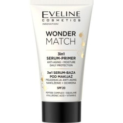 EVELINE WONDER MATCH 3В1 СЕРУМ - ПРАЙМЪР SPF 20 30ML
