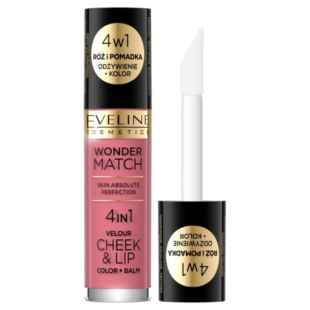 EVELINE РУЖ И ЧЕРВИЛО WONDER MATCH 4В1 04 4,5ML