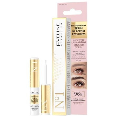 EVELINE СЕРУМ ЗА МИГЛИ И ВЕЖДИ MULTIPEPTIDE LASH & BROW BOOSTER 4 МЛ