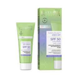 EVELINE ХИДРАТИРАЩ КРЕМ ЗА ЛИЦЕ SPF 50 С АЛОЕ ВЕРА, 30 МЛ
