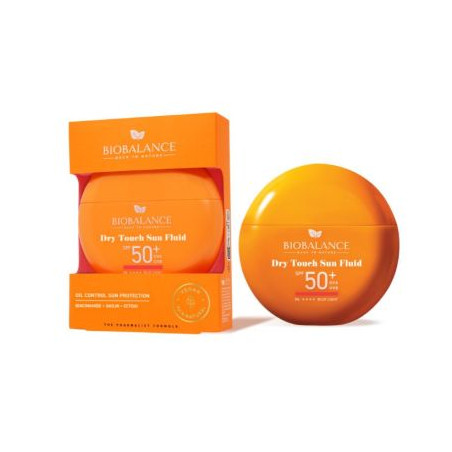 BIOBALANCE СЛЪНЦЕЗАЩ. ФЛУИД DRY TOUCH SPF 50 +, ЗА МАЗНА И КОМБ. КОЖА, 40 ГР/9.282/