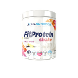 AllNutrition FitProtein Shake | Whey Protein with Collagen 500 грама, 15 Дози Ванилия