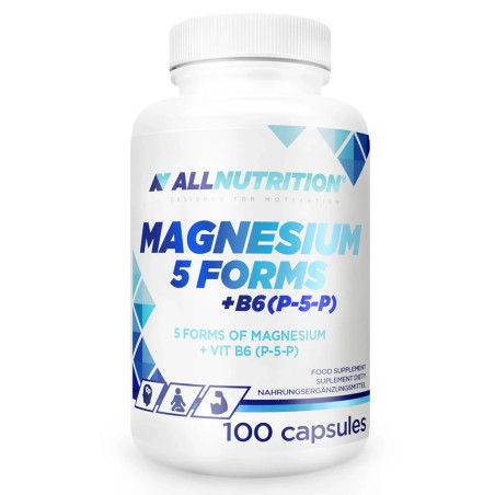 AllNutrition Magnesium 5 Forms + B6 P-5-P 100 капсули, 50 Дози